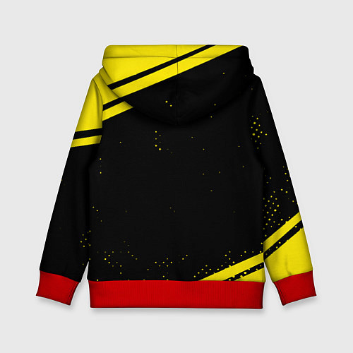 Детская толстовка Borussia полосы / 3D-Красный – фото 2