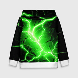 Детская толстовка Color green black