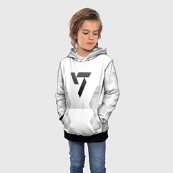 Толстовка-худи детская Seventeen white poly, цвет: 3D-черный — фото 2