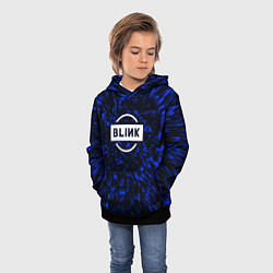 Толстовка-худи детская Blackpink blue energy, цвет: 3D-черный — фото 2