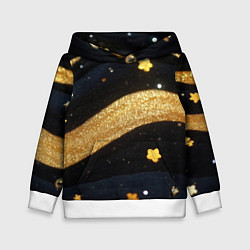 Детская толстовка Золотые волны текстура