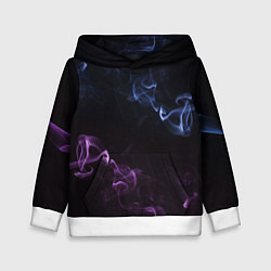 Толстовка-худи детская Color black blue pink, цвет: 3D-белый