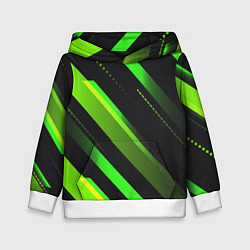 Детская толстовка Color black green