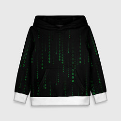 Детская толстовка Color black green