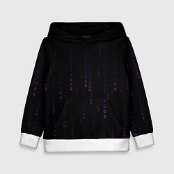 Детская толстовка Color black pink
