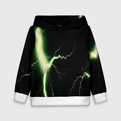 Детская толстовка Lightning yellow текстура