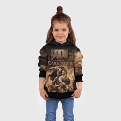 Толстовка-худи детская Doom the dark ages, цвет: 3D-черный — фото 2