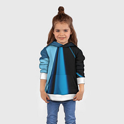 Толстовка-худи детская Black blue, цвет: 3D-белый — фото 2