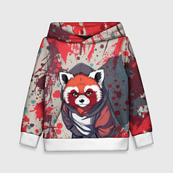 Детская толстовка Красная панда в капюшоне