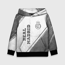 Детская толстовка Real Madrid - white gradient вертикально