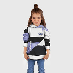 Толстовка-худи детская Плавание спортивное, цвет: 3D-белый — фото 2