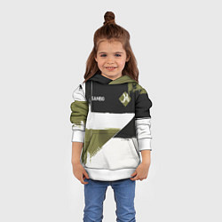 Толстовка-худи детская Русское самбо, цвет: 3D-белый — фото 2