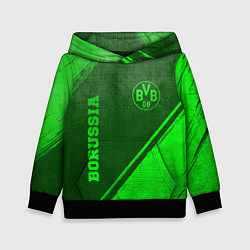 Толстовка-худи детская Borussia - green gradient вертикально, цвет: 3D-черный