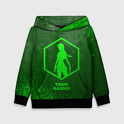 Детская толстовка Tomb Raider - green gradient