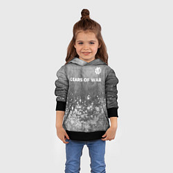 Толстовка-худи детская Gears of War - grey gradient посередине, цвет: 3D-черный — фото 2