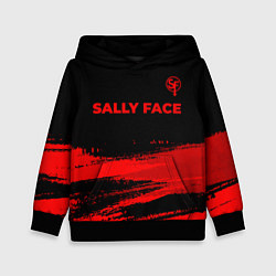 Детская толстовка Sally Face - red gradient посередине