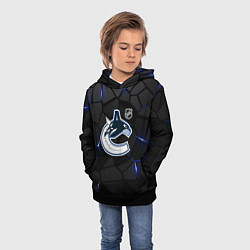 Толстовка-худи детская Ванкувер Кэнакс - НХЛ хоккей, цвет: 3D-черный — фото 2