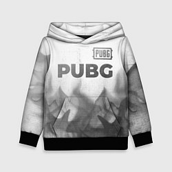 Толстовка-худи детская PUBG - white gradient посередине, цвет: 3D-черный