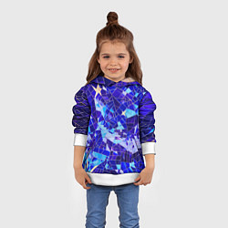 Толстовка-худи детская Небо-Звезды, цвет: 3D-белый — фото 2