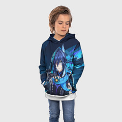 Толстовка-худи детская Ororon Genshin Impact, цвет: 3D-белый — фото 2