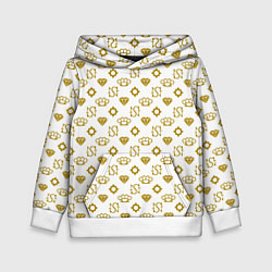 Толстовка-худи детская Узор как у девушки из Gta 6, цвет: 3D-белый