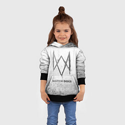 Толстовка-худи детская Watch Dogs - white gradient, цвет: 3D-черный — фото 2