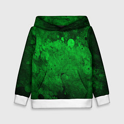 Детская толстовка Абстракция - green acid stains