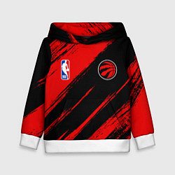 Детская толстовка Торонто Рэпторс - красные потертости