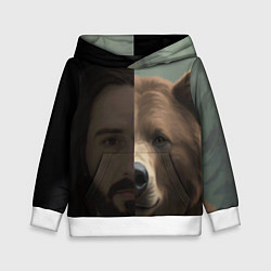 Детская толстовка Человек-медведь