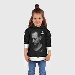 Толстовка-худи детская Честер Беннингтон - легенда, цвет: 3D-белый — фото 2