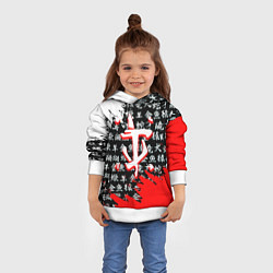 Толстовка-худи детская Doom dark age japan, цвет: 3D-белый — фото 2