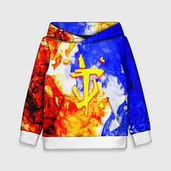 Толстовка-худи детская Doom битва огня, цвет: 3D-белый