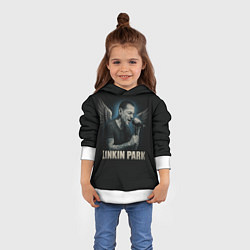 Толстовка-худи детская Chester Bennington - Angel, цвет: 3D-белый — фото 2