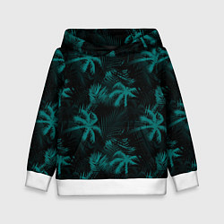 Детская толстовка Palm light blue dark