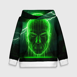 Детская толстовка Неоновая голова