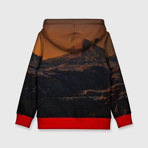 Детская толстовка Эльбрус / 3D-Красный – фото 2