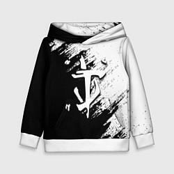 Детская толстовка Doom штрихи красок черные