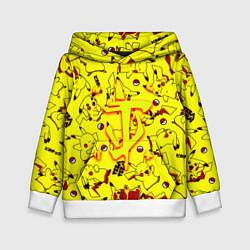 Толстовка-худи детская Doom x pokemon, цвет: 3D-белый