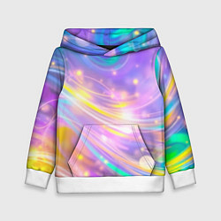 Толстовка-худи детская Волшебный мистический космос, цвет: 3D-белый