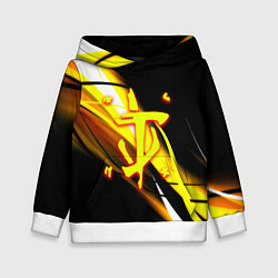 Толстовка-худи детская Doom геометрия из полос, цвет: 3D-белый