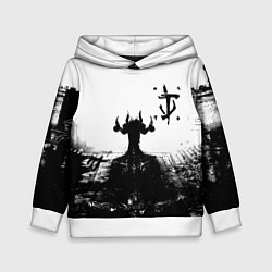 Толстовка-худи детская Doom демон марса, цвет: 3D-белый