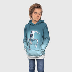 Толстовка-худи детская Spider Bender - meme, цвет: 3D-белый — фото 2