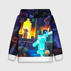 Детская толстовка Майнкрафт - рейд в подземелье