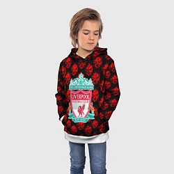 Толстовка-худи детская Liverpool samurai, цвет: 3D-белый — фото 2