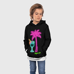 Толстовка-худи детская Night club, цвет: 3D-белый — фото 2