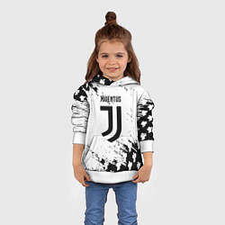 Толстовка-худи детская Juventus люди спорт, цвет: 3D-белый — фото 2