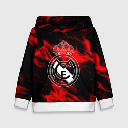 Детская толстовка Real Madrid красный огонь