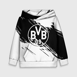 Детская толстовка Borussia черно белые полосы