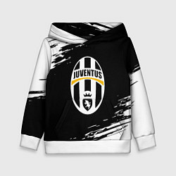 Детская толстовка Juventus краски штрихи текстура