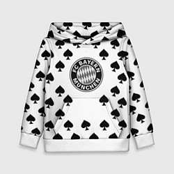 Толстовка-худи детская Bayern Mnchen пики, цвет: 3D-белый